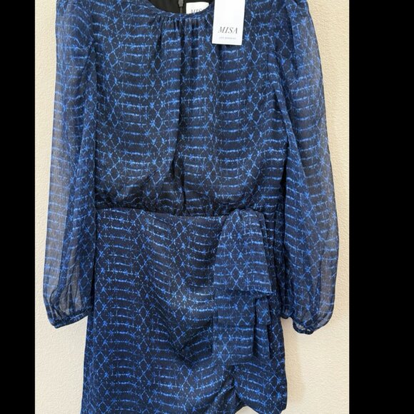Misa Los Angeles - Size Small - Amber Dress in Midnight Shibori - Picture 4 of 10